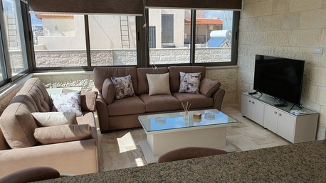 Amman, Apartments/Houses, JOD 8000/year,  Furnished,  1 BR,  Rooftop Fully Furnished 1B Apart With Baconly & Terrace In Jabal Webdeh 00962777688956