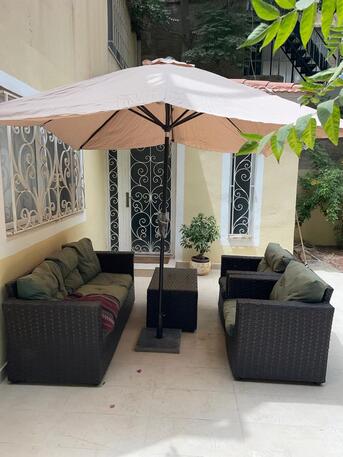 Amman, Apartments/Houses, JOD 7200/year,  Furnished,  2 BR,  Ground Fully Furinshed 2B Apartment With Garden In Jabal Webdeh 00962777688956