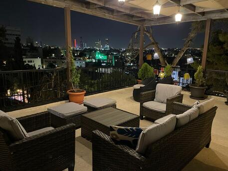 Amman, Apartments/Houses, JOD 9600/year,  Furnished,  3 BR,  Rooftop Fully Furnished 3B Apart With Terrace In Jabal Amman First Circle 00962777688956