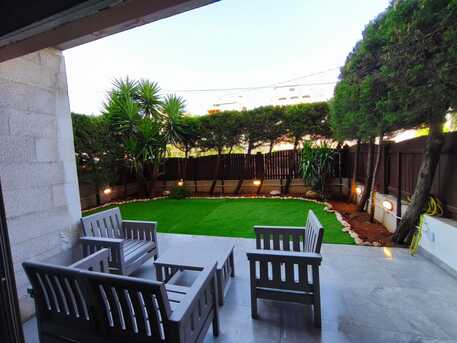 Abdoun, Apartments/Houses, JOD 10000/year,  Furnished,  2 BR,  Ground Fully Furinshed 2B Apartment With Garden In Abdoun 00962777688956