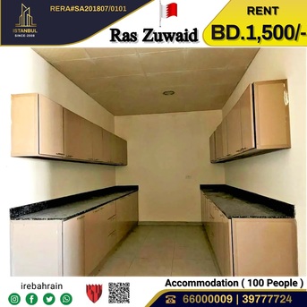 Asker, Staff Accomodation, BHD 1500,  Labour Accommodation ( 80 Peoples ) For Rent In Ras Zuwaid