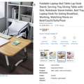 SAR 25,  Foldable Laptop Bed Table