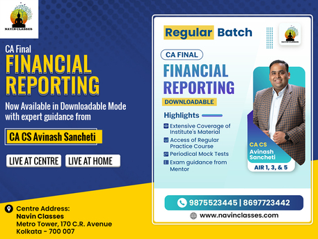 Kolkata, Lessons Offered, Enroll With Navin Classes For Top-notch CA Coaching