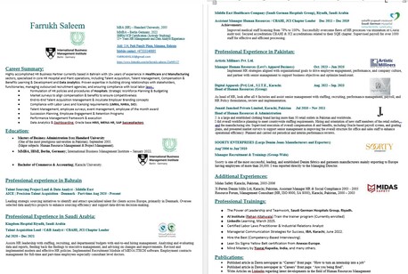 Manama, Job Seekers, HR & Administration Manager | Healthcare & Manufacturing | Seeking Opp &ndash; Bahrain & KSA