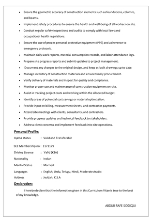 Jeddah, Job Seekers, Civil Engineer/Structural Engineer