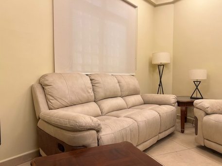 Amwaj Islands, Furniture, BHD 180,  EXCELLENT 3 SEATER SOFA  COMFORTABLE VERY LESS USE 2 MONTH ONLY IN SHOP PRICE 395