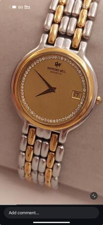 Riyadh, Watches, SAR 1400,  Raymond Weil Watch Original Diamond Dial For Ladies Original Swiss Made  1400 Riyals