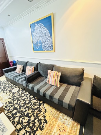 Olaya, Furniture, SAR 499,  Black Sofa Set With Side Table