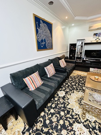 Olaya, Furniture, SAR 499,  Black Sofa Set With Side Table