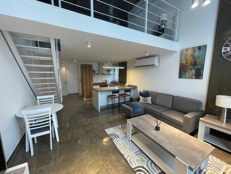 Manama, Apartments, Flats, Houses & Villas, BHD 320/month,  Furnished,  1 BR,  FULLY FURNISHED 1 BEDROOM DUPLEX FOR RENT