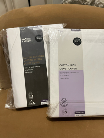 Khobar, Furniture, SAR 250,  New M&S White Duvet Cover
