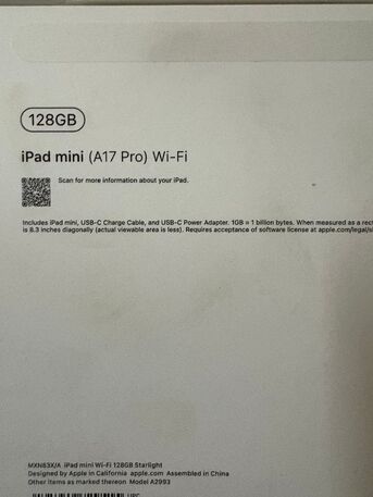 Hara, Mobile Phones, SAR 1800,  Ipad Mini ,A17 Pro, 128gb