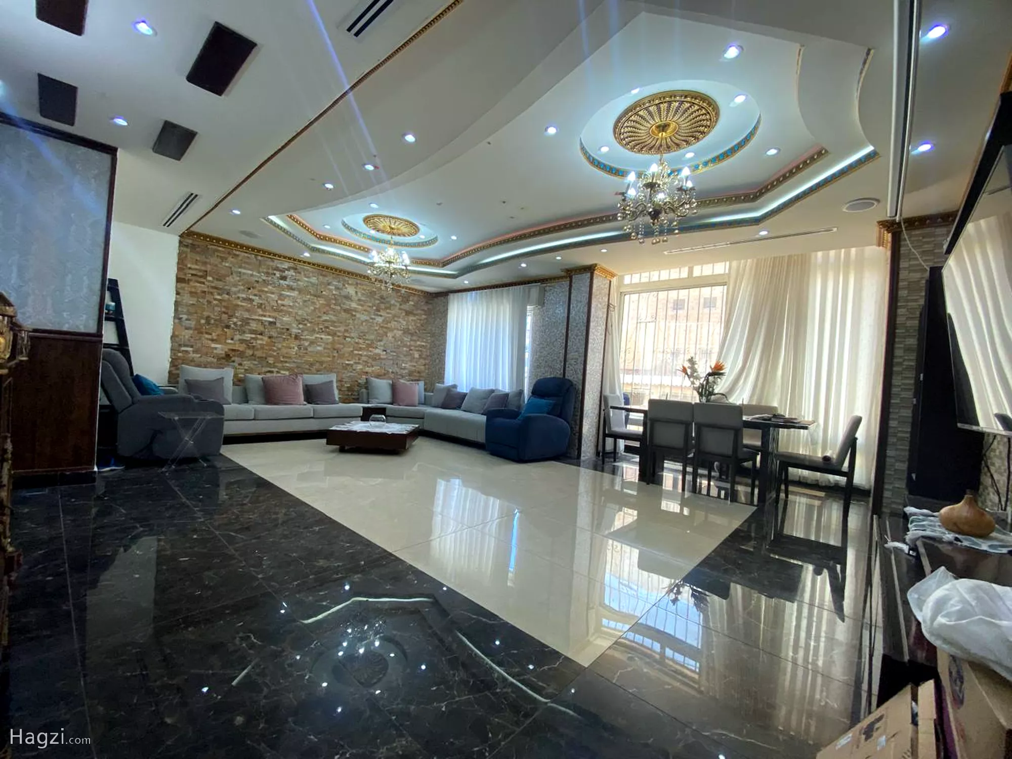 Amman, Apartments/Houses, JOD 9500/year,  Furnished,  3 BR,  160 Sq. Meter,  Luxury Apartment Fully Furnished - Al Sweifiya