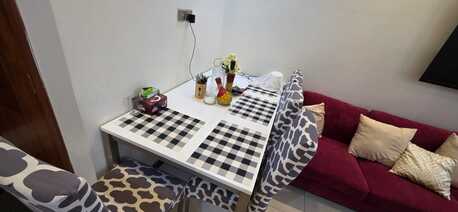 Baku, Furniture, SAR 500,  Home Center Dining And 4 Chairs With Steel Bases For Sale