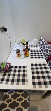 Baku, Furniture, SAR 500,  Home Center Dining And 4 Chairs With Steel Bases For Sale