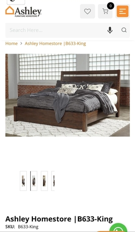 Khobar, Furniture, SAR 2300,  King Size Bed New In Perfect Condition With Matress (Ashley)