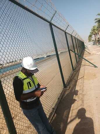 Jizan, Construction, Fence Working In Jizan