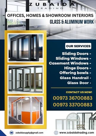 Tubli, Construction, GLASS DOORS AND HANDRAIL