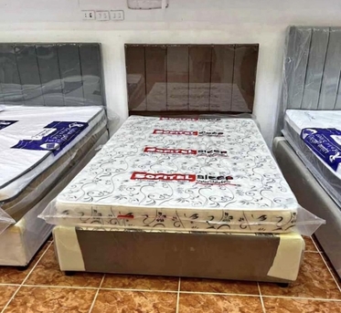 Jeddah, Furniture, SAR 430,  New Brand High Quality Medium Bed 🛏️ With Mattress Available In Low Price