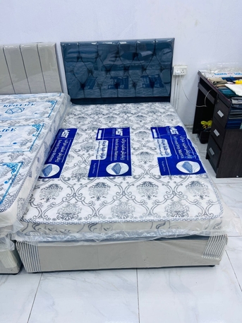 Jeddah, Furniture, SAR 430,  New Brand High Quality Medium Bed 🛏️ With Mattress Available In Low Price