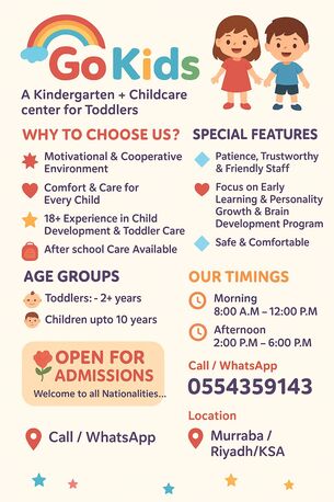 Hara, Daycare, ????????????????  Go Kids ...  Open For Admission.. Limited Seats...