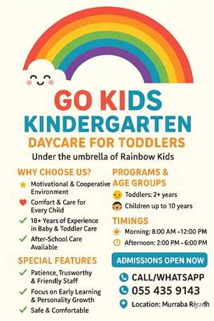 Hara, Childcare Job Seekers, Afternoon School🎒📚 Go Kids.... Open For Admission... Limited Seats..