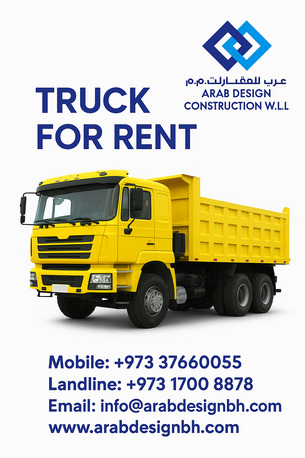 Manama, Construction, Arab Design Construction: Reliable Truck, Hiab, Compressor Rental Services