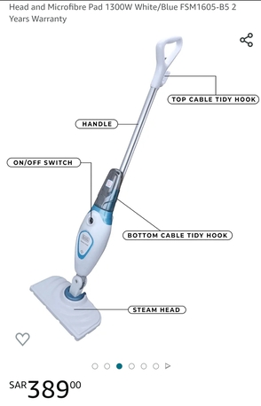 Dammam, Appliances, SAR 25,  Black&Decker Steam Mop