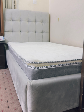Riyadh, Furniture, SAR 800,  Single Bed With Matress 190cmx100cm & 3 Door Wardrobe