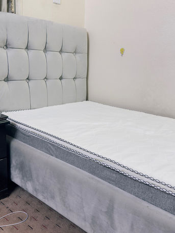Riyadh, Furniture, SAR 800,  Single Bed With Matress 190cmx100cm & 3 Door Wardrobe