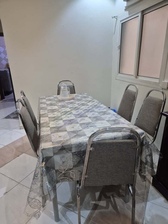 Jeddah, Furniture, SAR 700,  Ikea Metal Dining /multi Purpose Table With 6 Chairs