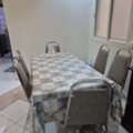 SAR 700,  Ikea Metal Dining /multi Purpose Table With 6 Chairs
