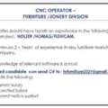 CNC OPERATOR &ndash;  FURNITURE