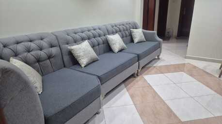 Jeddah, Furniture, SAR 1400,  Sofa (6 To 7 Seater) And Ikea Table (for Dining Or Study Etc)