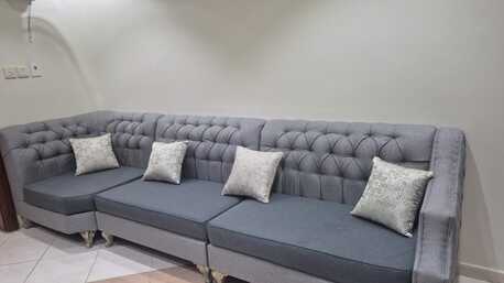 Jeddah, Furniture, SAR 1400,  Sofa (6 To 7 Seater) And Ikea Table (for Dining Or Study Etc)