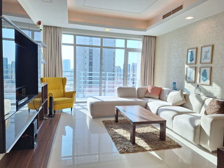 Juffair, Apartments/Houses, BHD 450/month,  Furnished,  2 BR,  Brand New | Modern Interior | Huge Balcony | Sea View | Free Wifi | Great Facilities |