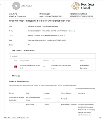 Al-Madinah, Job Seekers, Safety Supervisor/ Officer Job Seeker