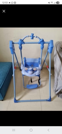 Riyadh, Household Items, SAR 380,  Baby Blue Swing And Ikea Dinning Table For Sale