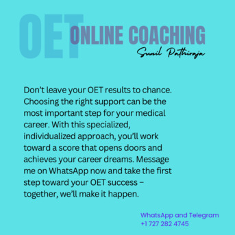 Riyadh, Lessons Offered, Doctors &mdash; Pass OET Medicine The First Time With The Right Coaching