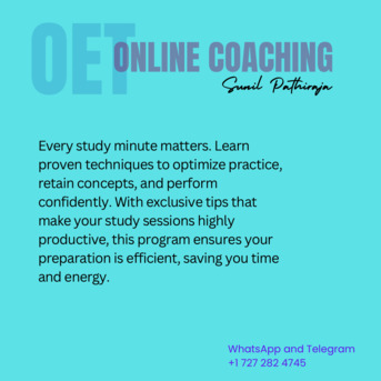 Riyadh, Lessons Offered, Doctors &mdash; Confident OET Medicine Coaching With Flexible Support