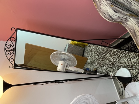 Al Malaz, Furniture, SAR 120,  IKEA Floor Standing Big Mirror NEW