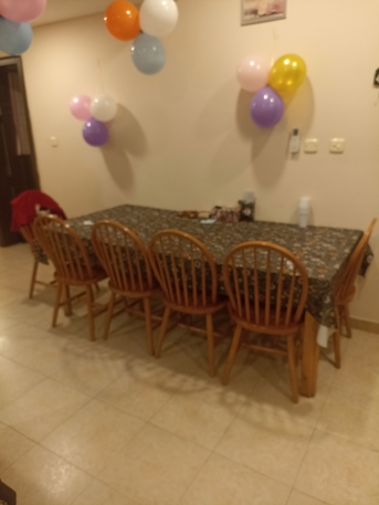 Jubail, Furniture, SAR 275,  6 Chair Dining Table For Sale. Good Condition.