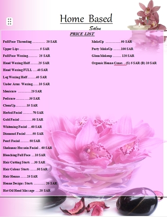 Khobar, Health & Beauty Items, SAR 20,  Home Based Parlour Service (Women)