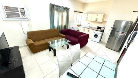 Salmaniya, Apartments, Flats, Houses & Villas, BHD 220/month,  Furnished,  1 BR,  Fully Furnished 1 Bedroom Flat For Rent With Living Room, Open Kitchen, And 1 Bathroom