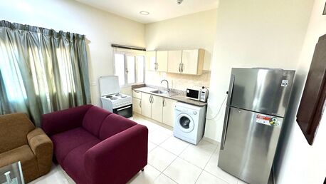 Salmaniya, Apartments, Flats, Houses & Villas, BHD 220/month,  Furnished,  1 BR,  Fully Furnished 1 Bedroom Flat For Rent With Living Room, Open Kitchen, And 1 Bathroom
