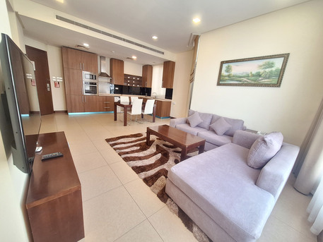 Juffair, Apartments/Houses, BHD 300/month,  Furnished,  1 BR,  Gorgeous | Modern Interior | Balcony | Internet | Housekeeping | In New Juffair