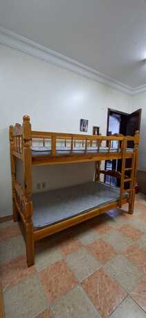 Khobar, Furniture, SAR 800,  Wooden Bunker Bed With Mattress Excellent Quality
