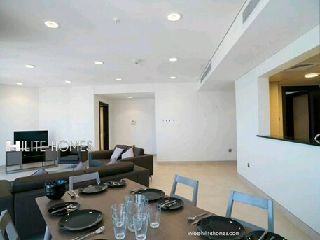 Kuwait City, Apartments/Houses, KWD 1050/month,  2 BR,  Two Bedroom Furnished Apartment, With Or Without Sea View In Bneid Al Qar