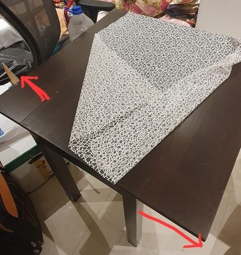 Jeddah, Furniture, SAR 450,  IKEA DINING TABLE(openable) WITH 2 CHAIRS