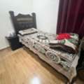 BHD 35,  Single Wooden Bed Along With Mattress 35bd Urgent Sale